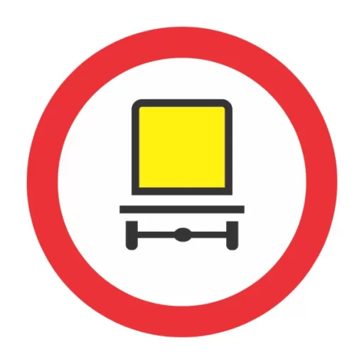 Accesul interzis vehiculelor care transporta marfuri periculoase