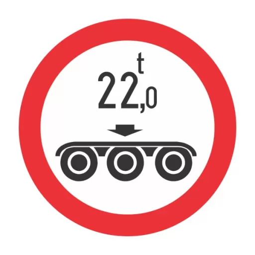 Accesul interzis vehiculelor cu masa pe osie tripla mai mare de ?t