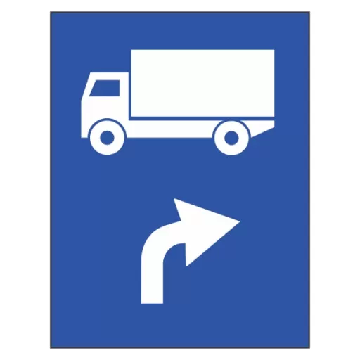 Traseu de urmat pentru anumite categorii de vehicule